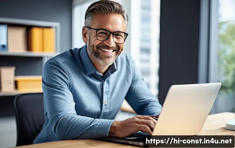시공 전문가의 자기 PR 방법 - **Prompt 1: Digital Presence and Professional Expertise**
    A confident and experienced male const...